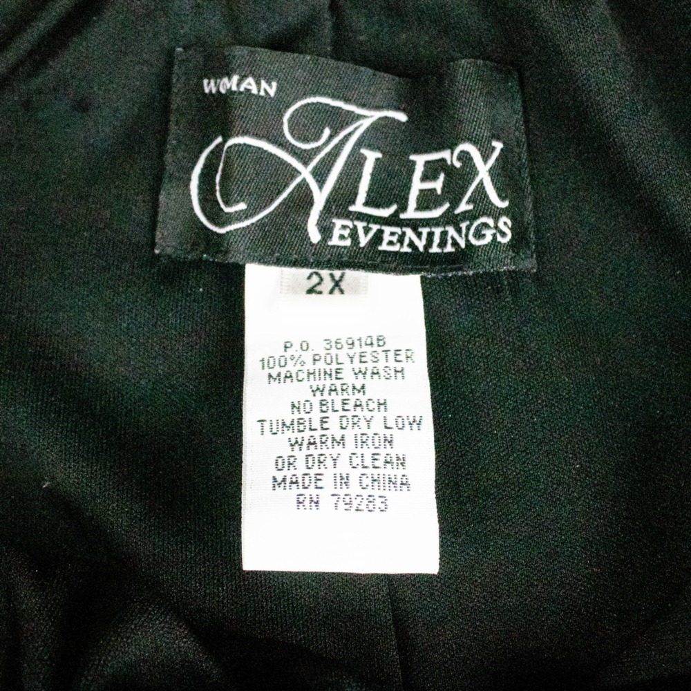 Alex Evenings Womens 2X‎ Wide Leg Palazzo Pants Elastic Waist Gray Polyester - Picture 3 of 5